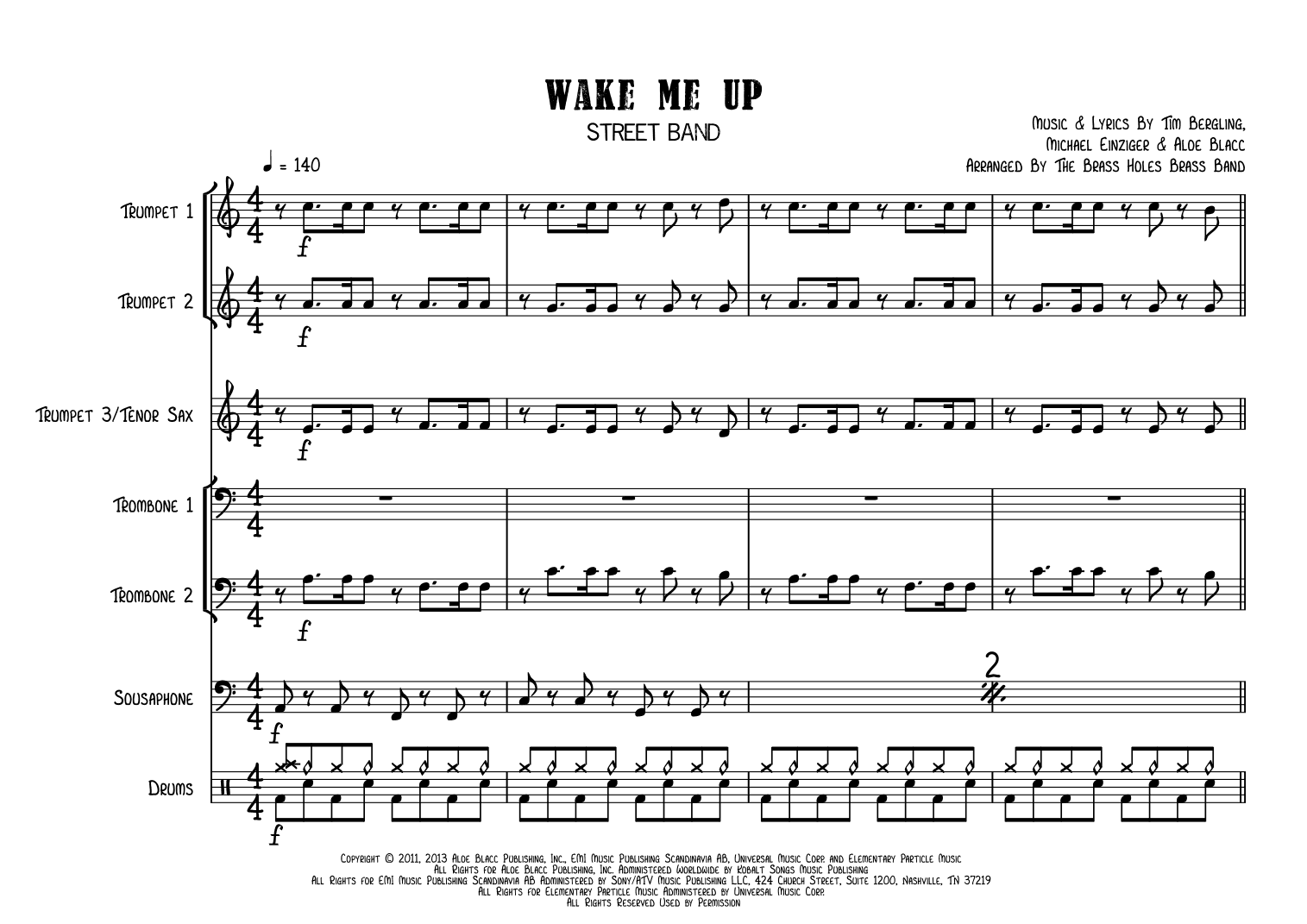 Wake Me Up (arr. The Brass Holes Brass Band)