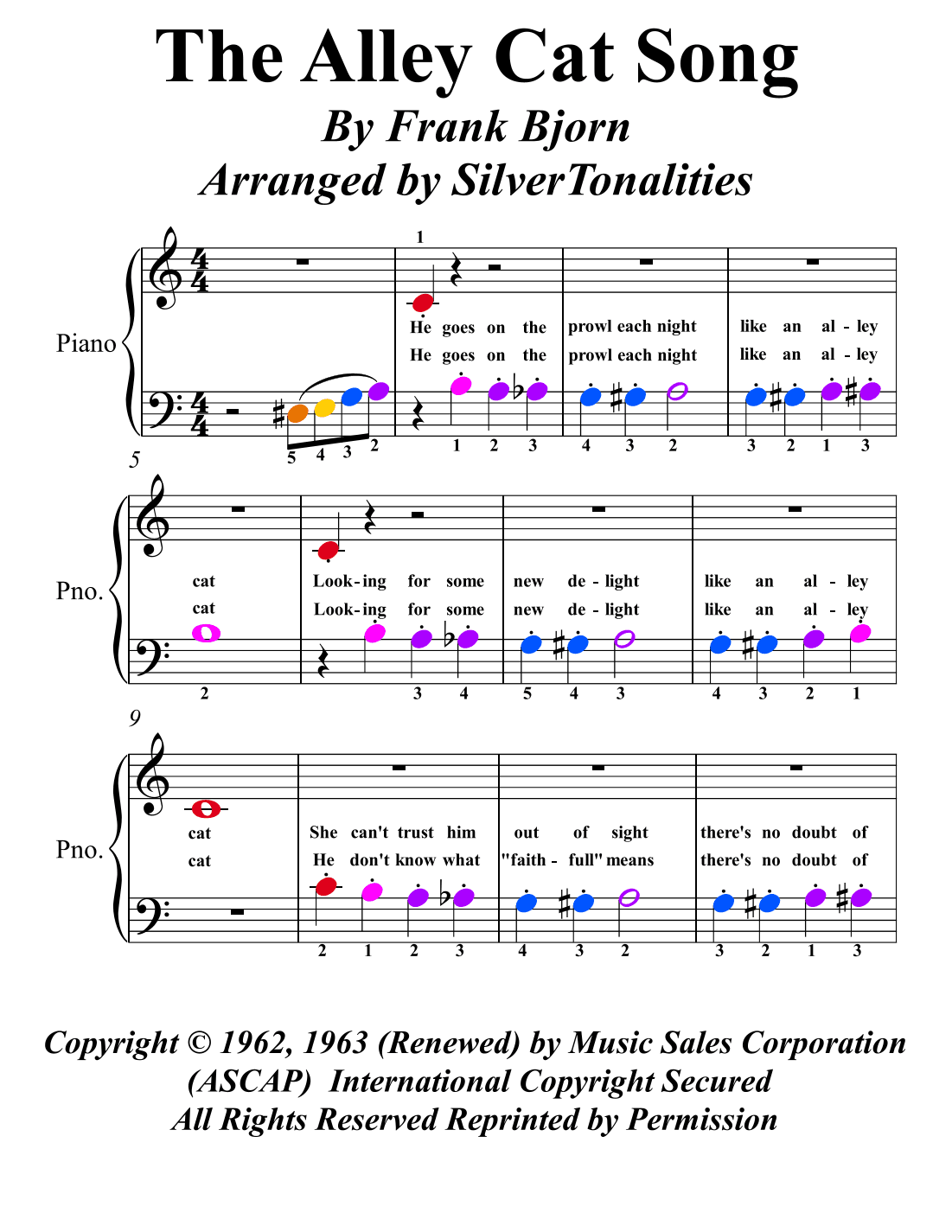 Alley Cat Song (arr. SilverTonalities)