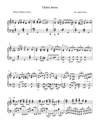 Christ Arose (arr. julia tsien)