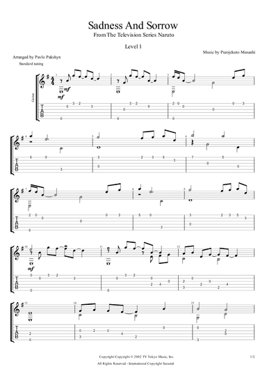Sadness And Sorrow (arr. Pavlo Pakshyn)