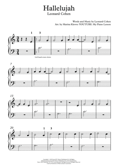 Hallelujah (arr. Marina Kirova)