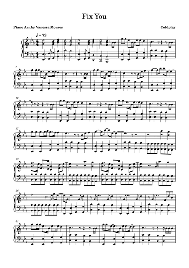 Fix You (arr. Vanessa Moraes)