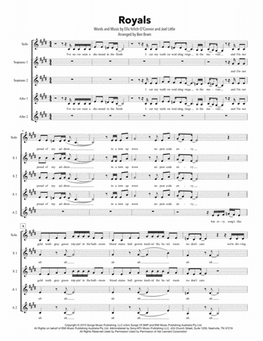 Royals (arr. Ben Bram)