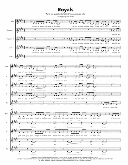 Royals (arr. Ben Bram)