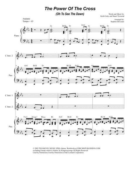 The Power Of The Cross (Oh To See The Dawn) (arr. Stephen DeCesare)