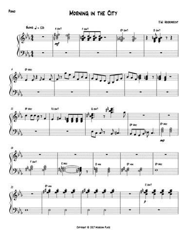 Morning in the City - Piano