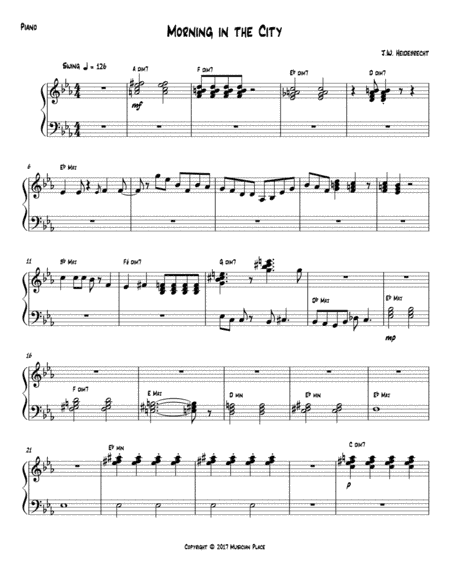 Morning in the City - Piano