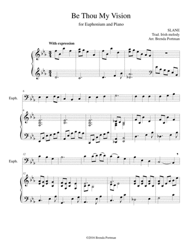 Be Thou My Vision (euphonium/piano), arr. Brenda Portman (arr. Brenda Portman)