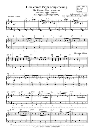 Here Comes Pippi Longstocking (arr. Niels Dolieslager)