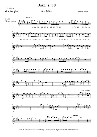 Baker Street (arr. Stefan Lamml)