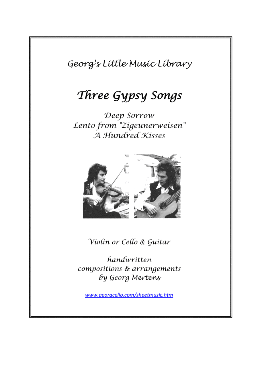 3 Beautiful Gypsy Songs for violin or cello & guitar (arr. Georg Mertens)