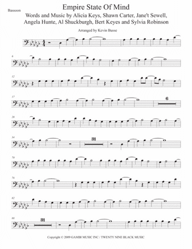 Empire State Of Mind (Part II) Broken Down (arr. Kevin Busse)