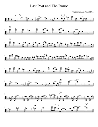 The Last Post and The Rouse - For Viola (arr. Nikhil Deo)