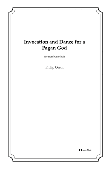 Invocation and Dance for a Pagan God