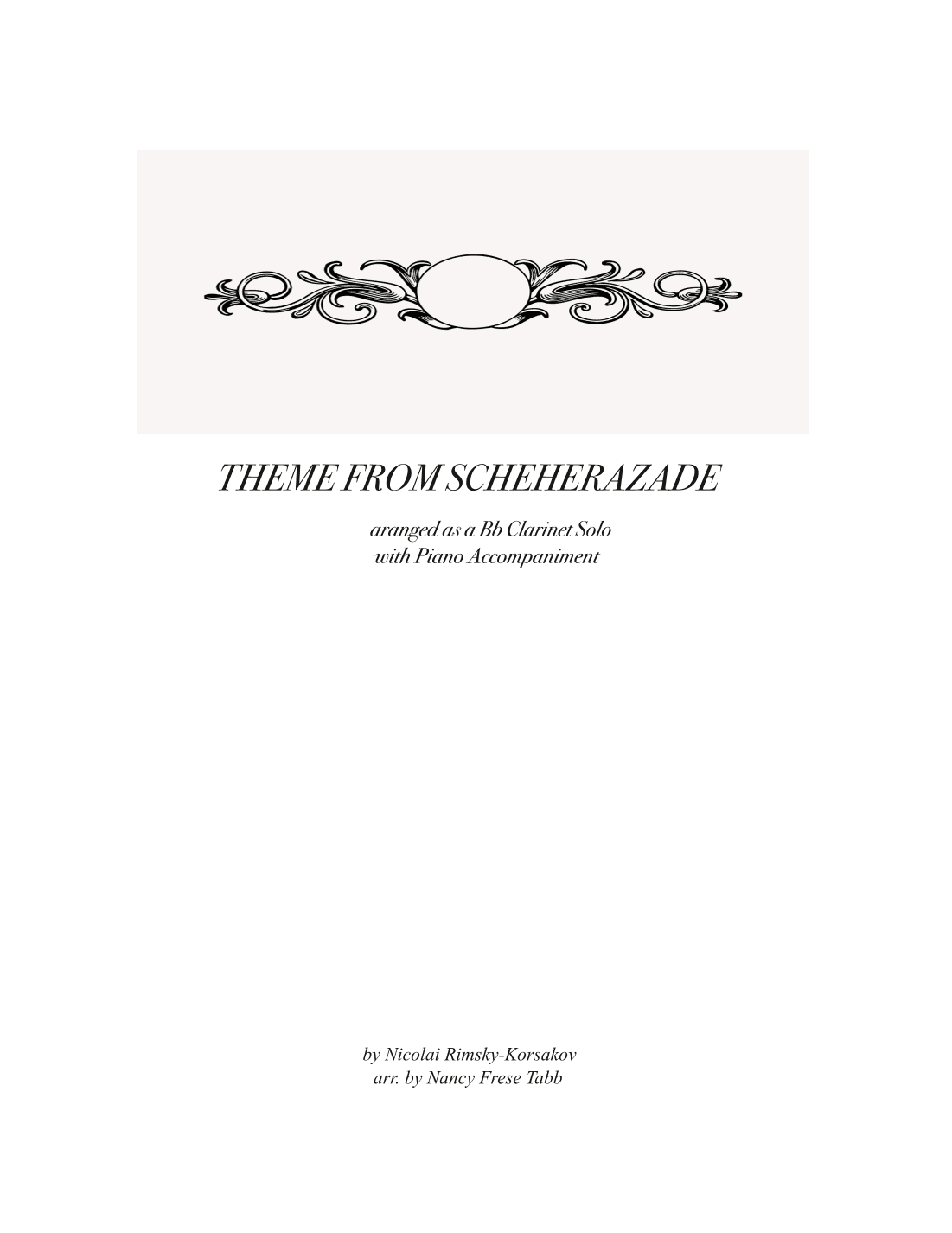 Scheherazade (Movement III) (arr. Nancy Frese Tabb)
