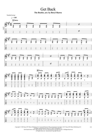 Get Back (arr. Daryl Shawn)