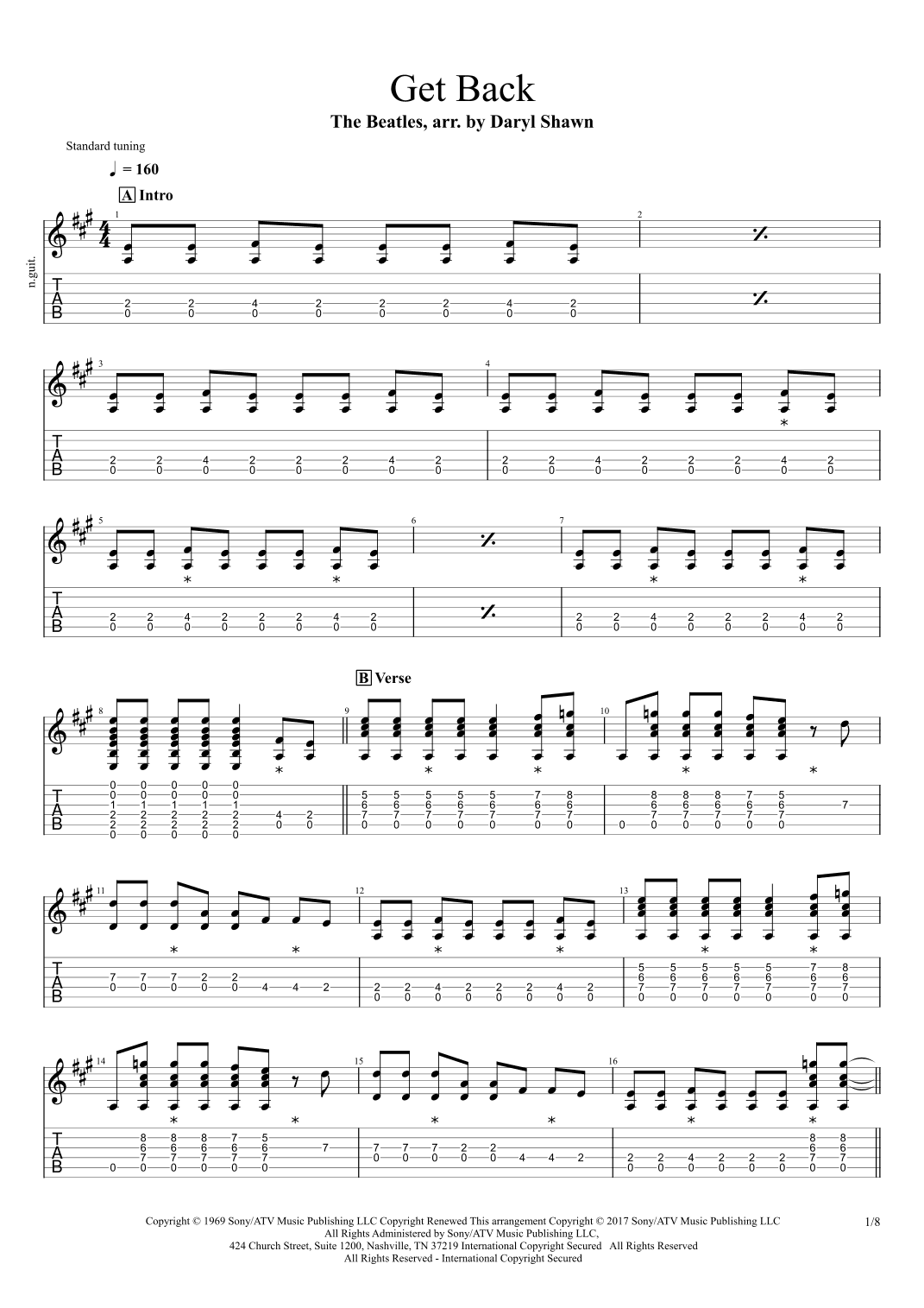 Get Back (arr. Daryl Shawn)