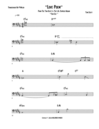 Love Poem (arr. P Welsh)