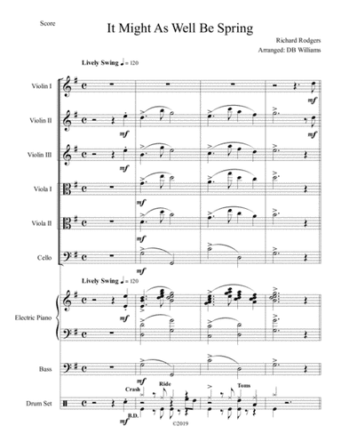 It Might As Well Be Spring (arr. DB Williams)