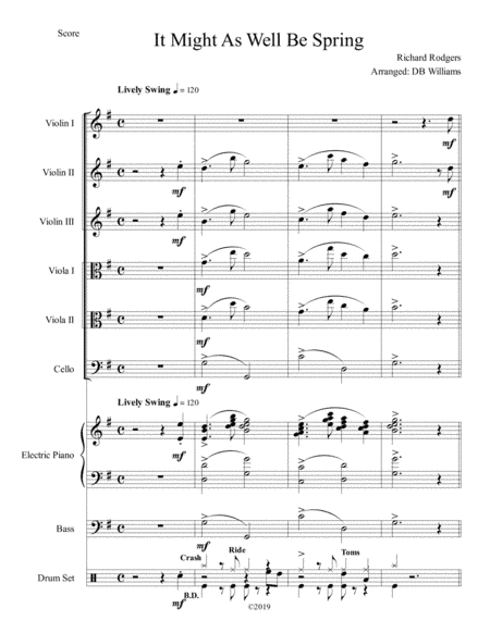 It Might As Well Be Spring (arr. DB Williams)