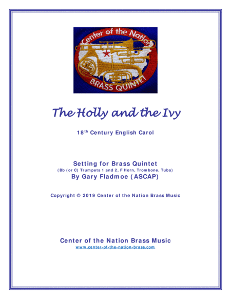 The Holly and the Ivy (arr. Gary Fladmoe (ASCAP))