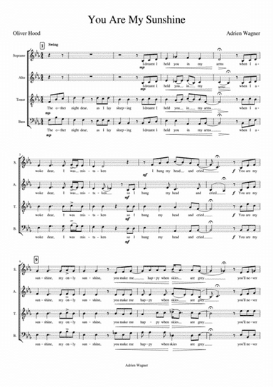 You Are My Sunshine (arr. Adrien Owen Wagner)