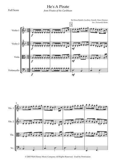He's A Pirate (arr. Fernando Britto)