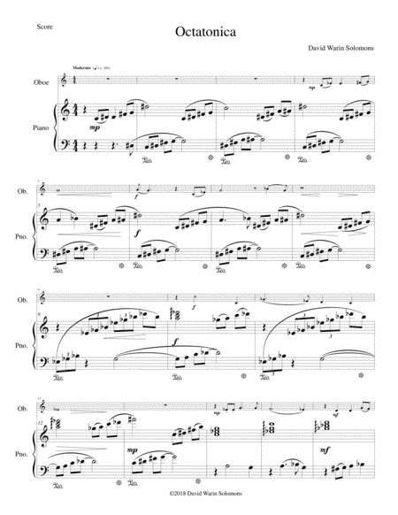 Octatonica for oboe and piano