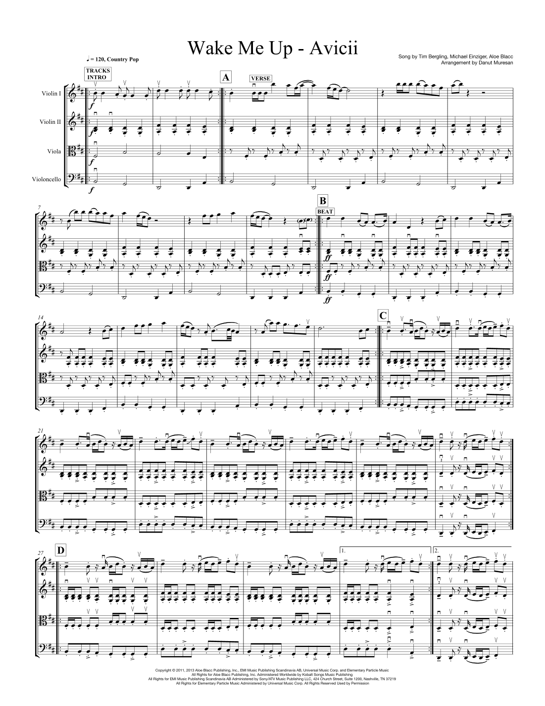 Wake Me Up (arr. Danut Muresan)
