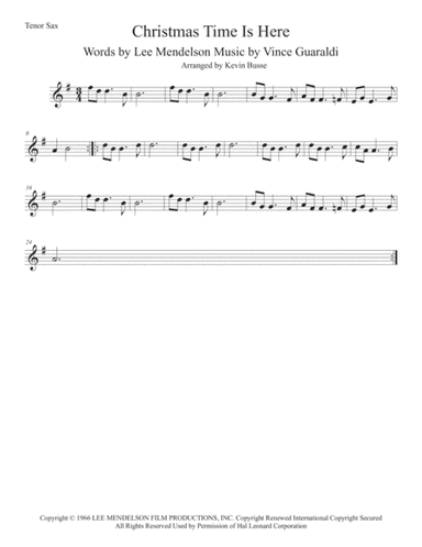 Christmas Time Is Here (arr. Kevin Busse)