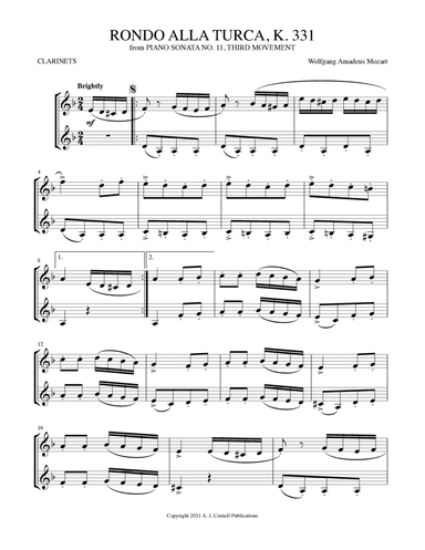Rondo alla turca (from Piano Sonata No. 11, K. 331) (arr. Mark Phillips)
