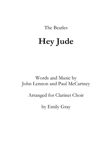 Hey Jude (arr. Emily Gray)