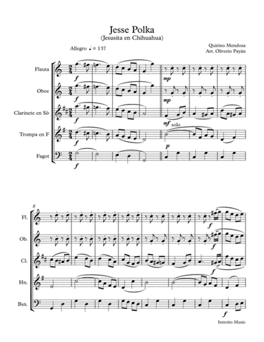 Jesse Polka for woodwind Quintet (arr. Oliver Payan)