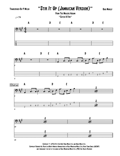 Stir It Up (arr. Accubass)