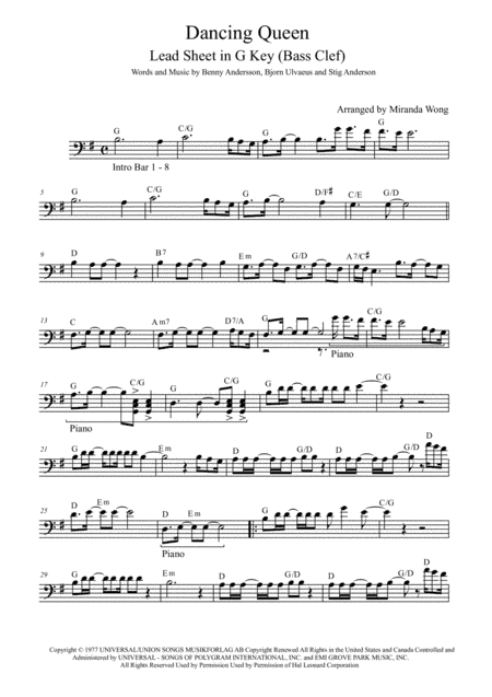 Dancing Queen (arr. Miranda Wong)