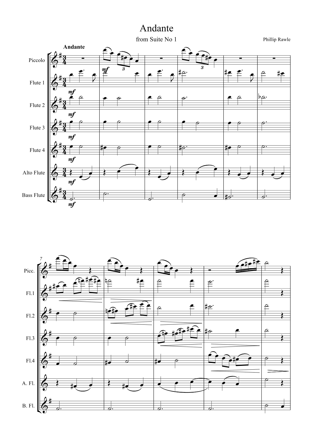 Flute Choir - Suite No.I
