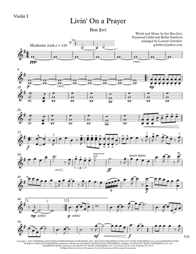 Livin' On A Prayer (arr. Lorento Golofeev)