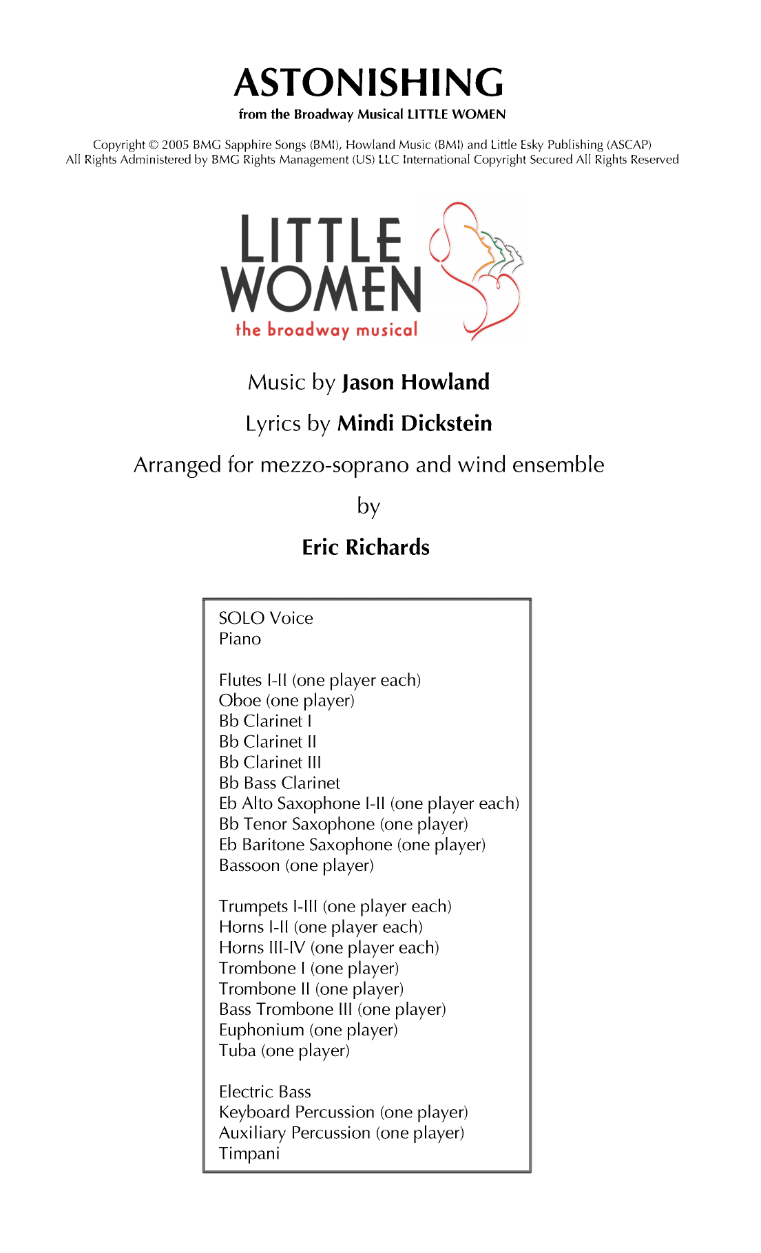 Astonishing (arr. Eric Richards)
