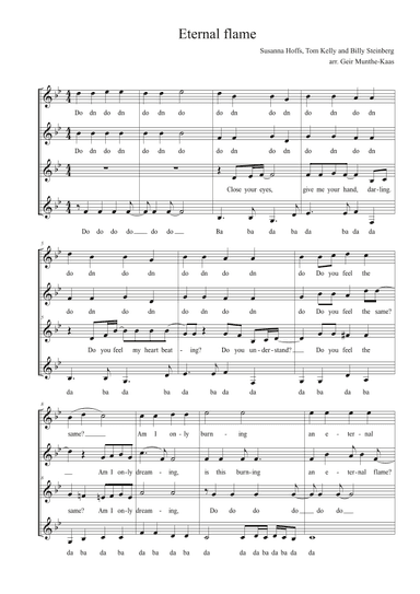 Eternal Flame (arr. Geir Munthe-Kaas)