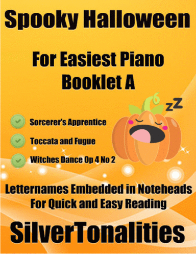 Spooky Halloween for Easiest Piano Booklet A (arr. SilverTonalities)