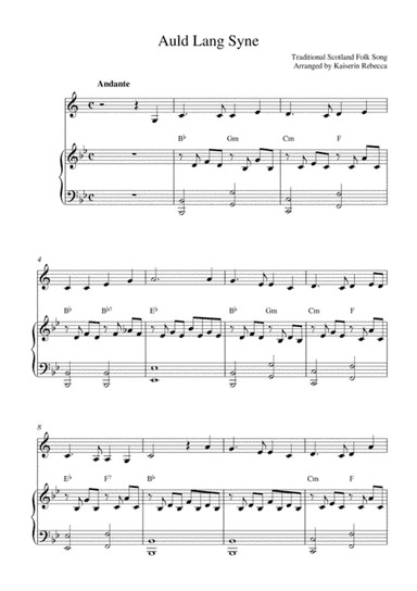 Auld Lang Syne (arr. Kaiserin Rebecca)