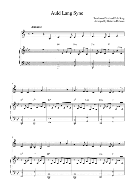 Auld Lang Syne (arr. Kaiserin Rebecca)