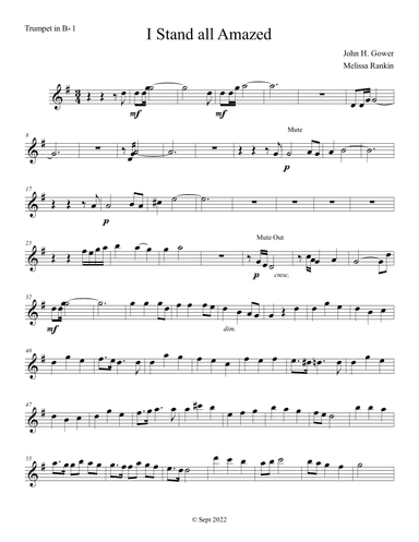 I Stand All Amazed (arr. Melissa Rankin)