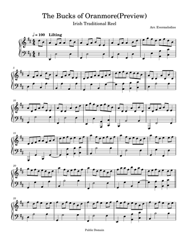 The Bucks of Oranmore - Preview (arr. Evermelodies)