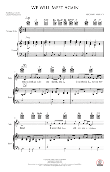 We Will Meet Again (Piano, Female Lead)