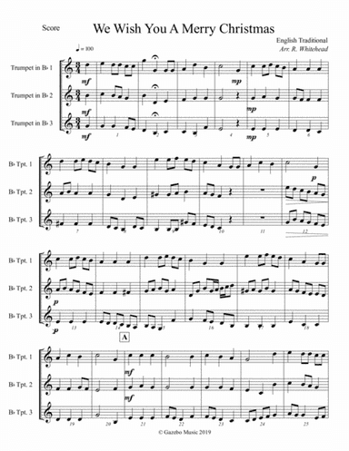 We Wish You A Merry Christmas (arr. Robert Whitehead)