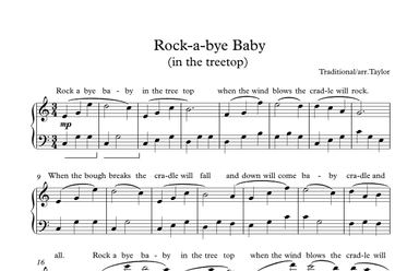 Rock-a-bye Baby (in the tree top) (arr. Paul Taylor)