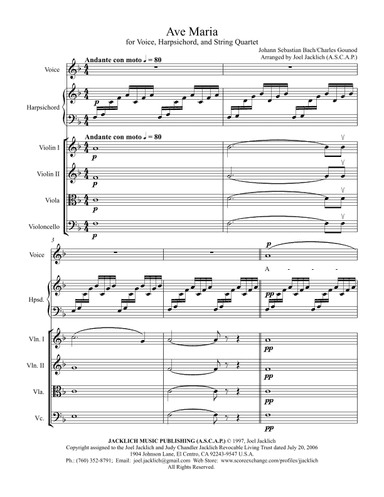 Ave Maria on the First Prelude of J. S. Bach (F Major)