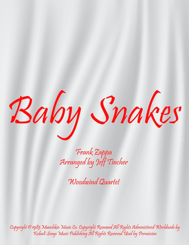 Baby Snakes (arr. Jeff Tincher)