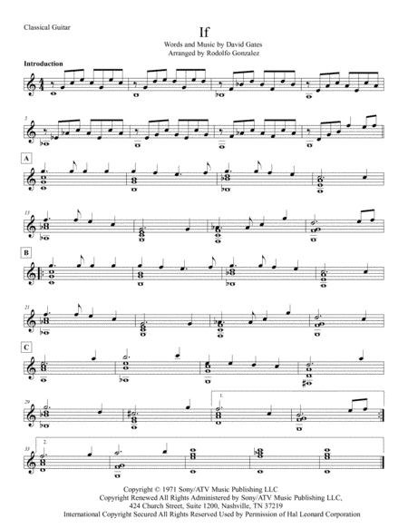 If (arr. Rodolfo Gonzalez)